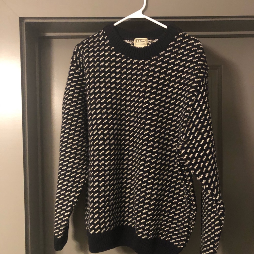 LL Bean Norwegian Wool Sweater Men’s Large